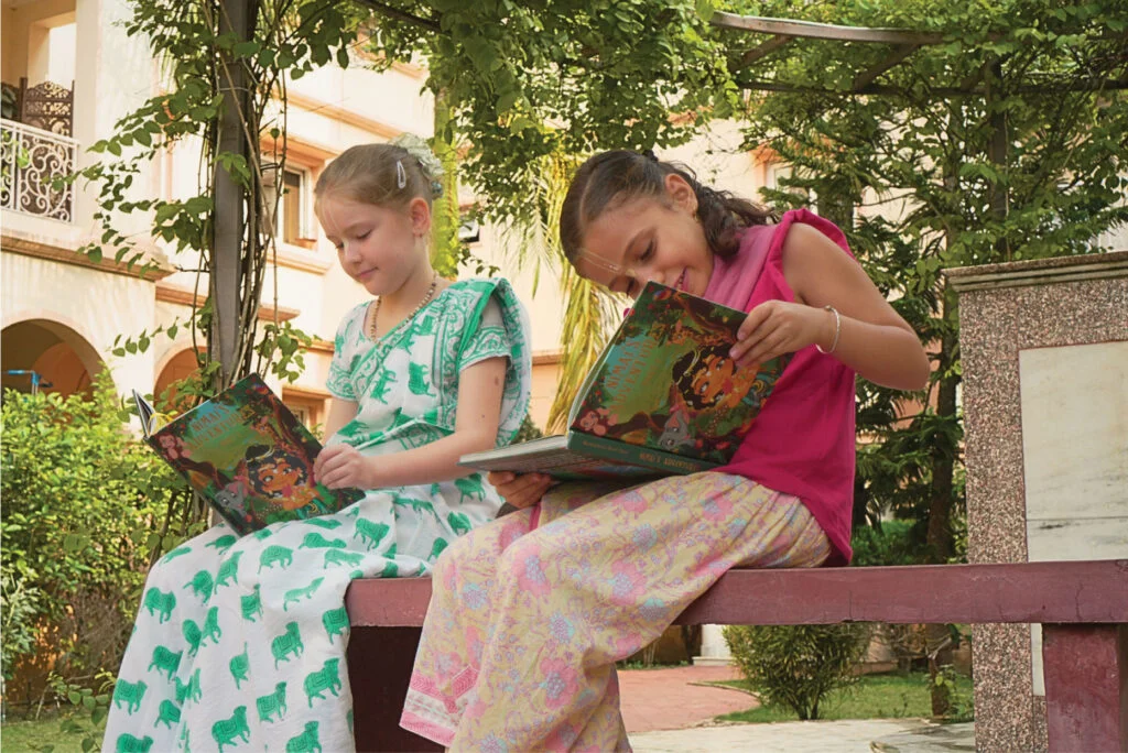 Children reading together